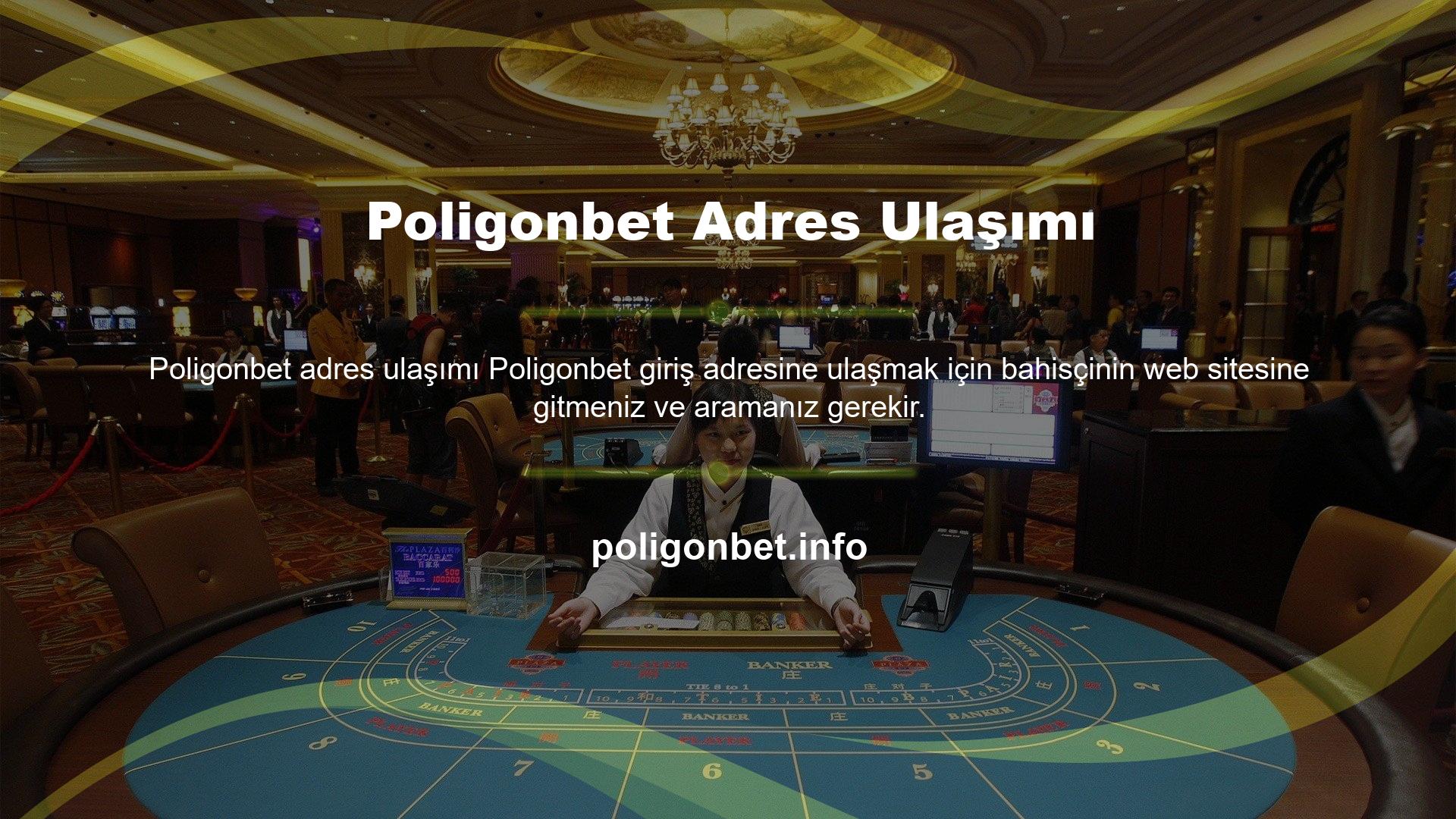 Bir şey aradığınızda, Poligonbet yazma seçeneği sizi orijinal web sitesine götüren bağlantının adıdır